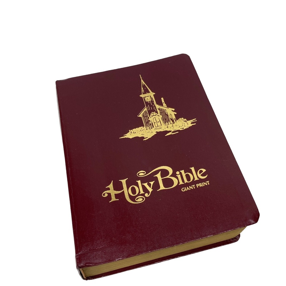 Holy Bible GIANT Print KJV Red Letter Edition Concordance Allan Publishers‎ 1975